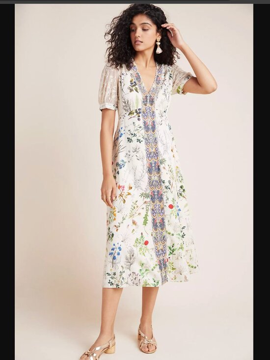 Anthropologie Dresses & Skirts - NWT Anthropologie Geisha Designs Donna Embroidered Floral Lace Dress S